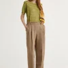 Hot Maliparmi PANTALÓN MAGNOLIA LINEN Marrón rosa