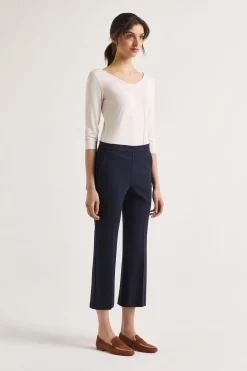 Online Maliparmi PANTALÓN MILANO STITCHING Azul noche