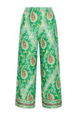 Online Maliparmi PANTALÓN MIRTLE PAISLEY Verde
