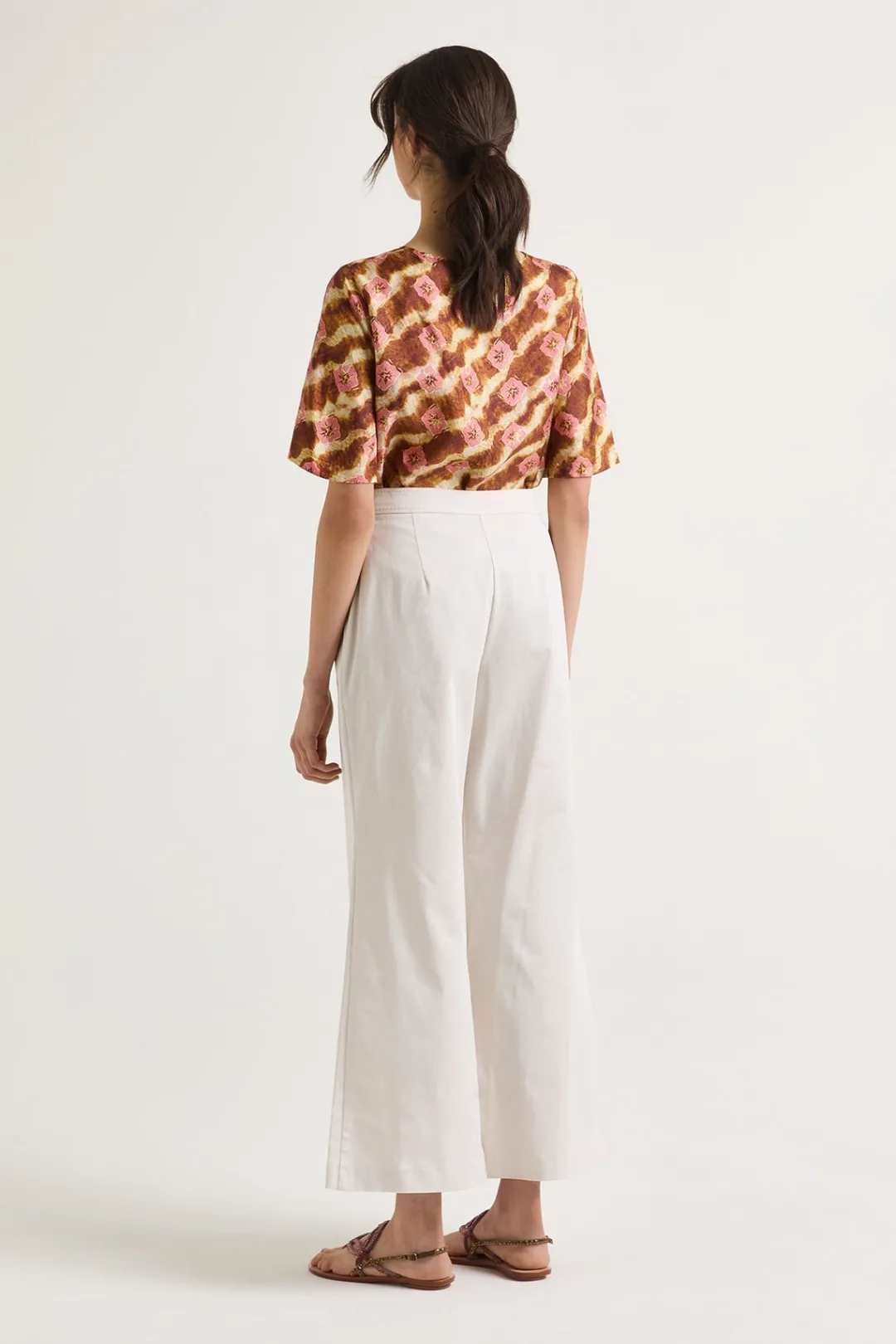 Online Maliparmi PANTALÓN SARTORIAL GABARDINE Blanco