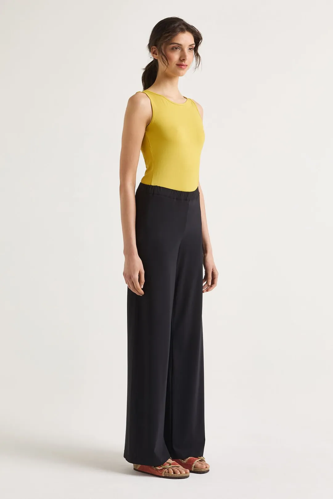 Best Maliparmi PANTALÓN SOFT JERSEY Negro