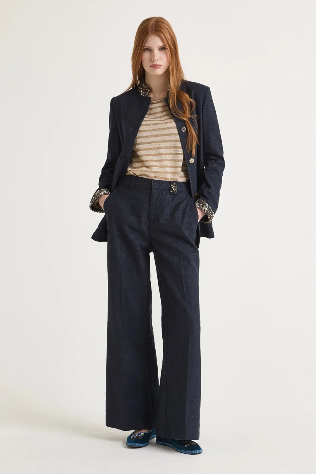 Clearance Maliparmi PANTALÓN SPRING DENIM Azul noche