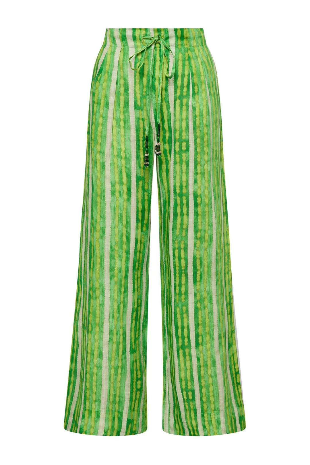 Discount Maliparmi PANTALÓN WASHED STRIPES Verde