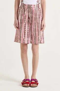 Online Maliparmi PANTALÓN WASHED STRIPES Rosa