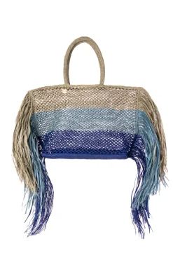 Best Maliparmi SHOPPING HUES & FRINGE RAFFIA Azul
