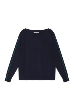 Discount Maliparmi SUÉTER SMOOTH SPRING Azul noche