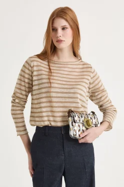 Clearance Maliparmi SUÉTER SUMMER LINEN Natural