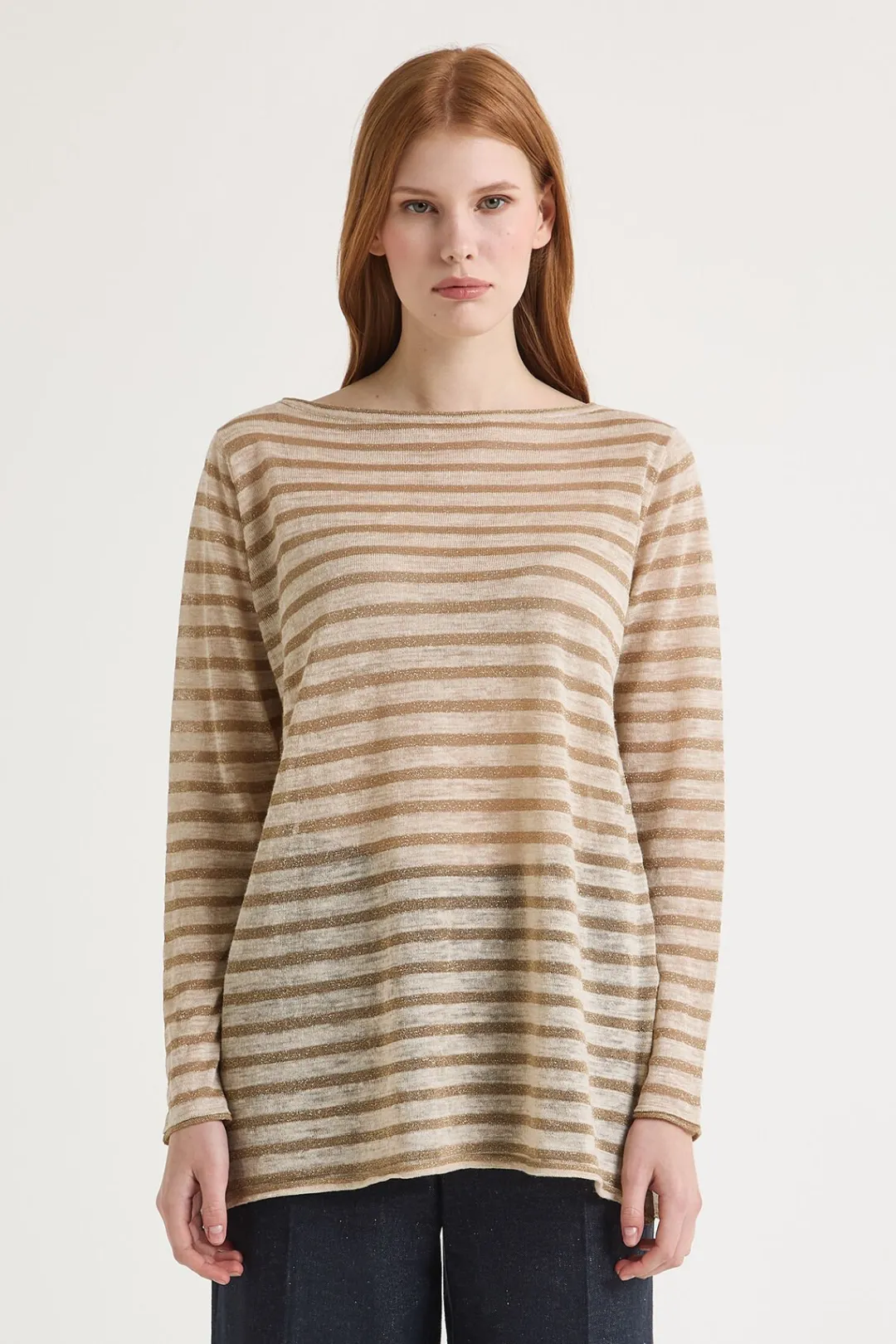 Clearance Maliparmi SUÉTER SUMMER LINEN Natural