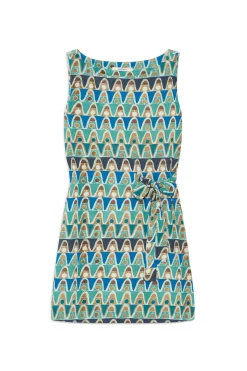 Clearance Maliparmi TOP GEOMETRIC MIMOSA Azul