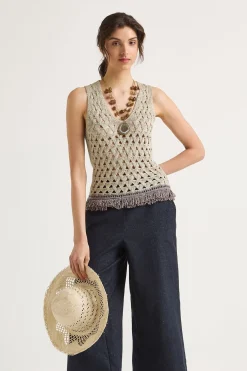 Hot Maliparmi TOP METALLIC Oro