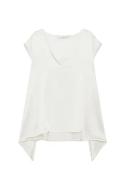 Best Maliparmi TOP SILK SATIN Blanco