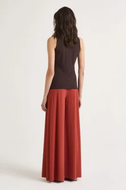 Best Maliparmi TOP SOFT JERSEY Marrón oscuro