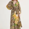 Fashion Maliparmi VESTIDO ARABESQUE PRINT Amarillo