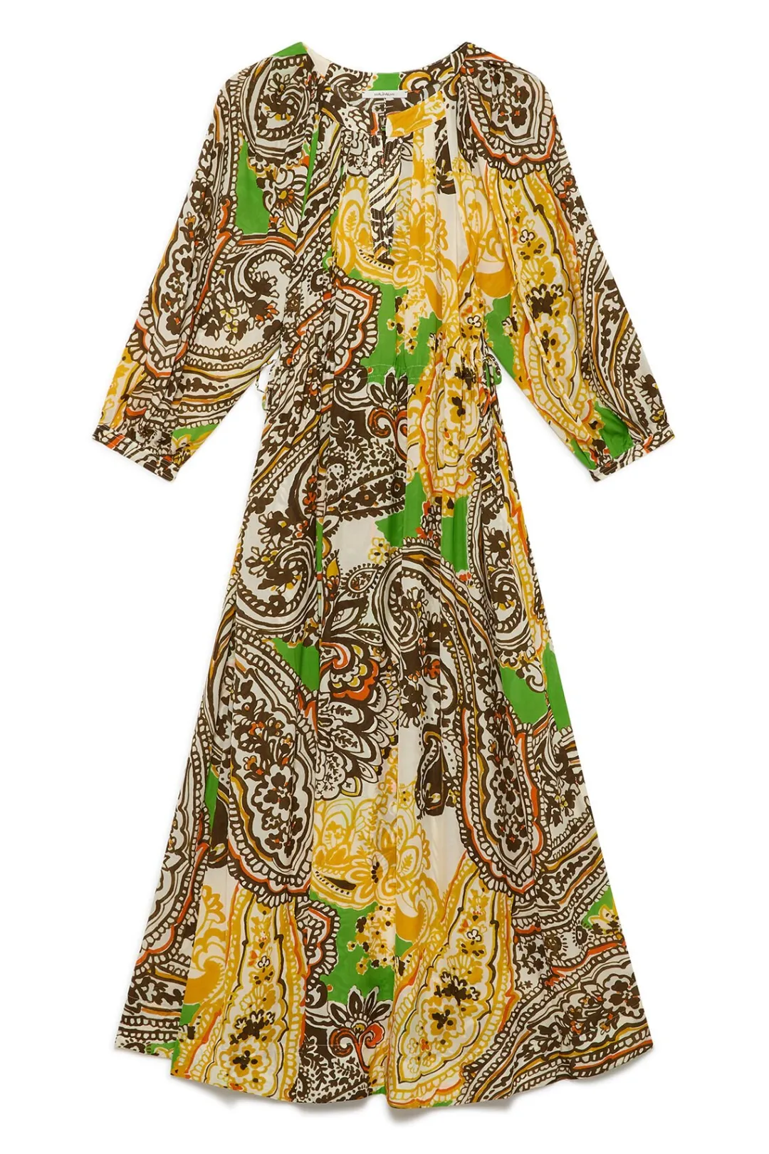 Fashion Maliparmi VESTIDO ARABESQUE PRINT Amarillo
