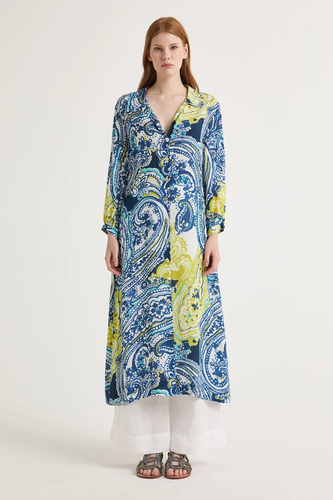 New Maliparmi VESTIDO ARABESQUE PRINT Azul