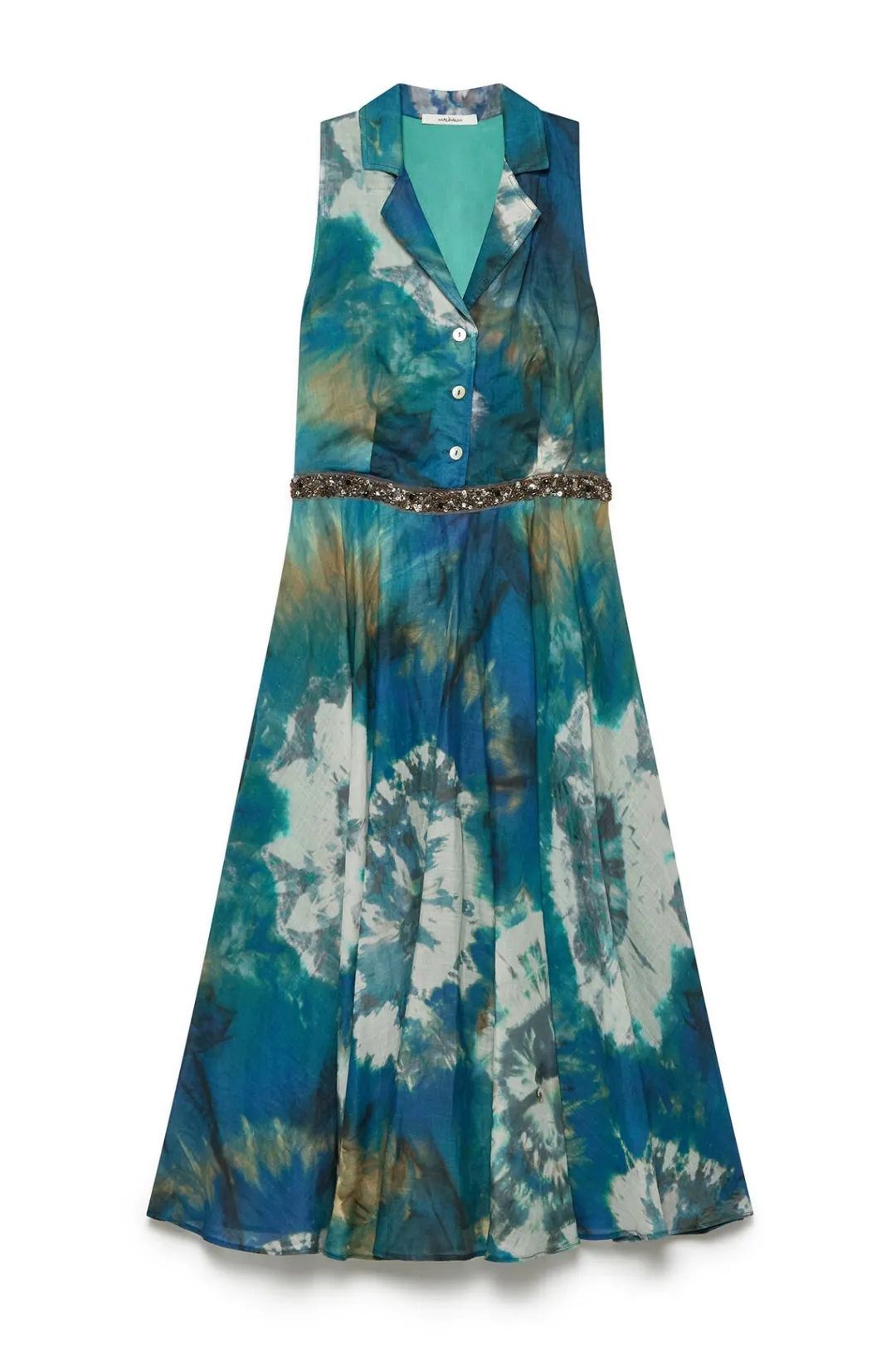 Outlet Maliparmi VESTIDO BLOOMING SHIBORI Azul