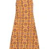 Best Maliparmi VESTIDO CALEIDO FLOWER Naranja