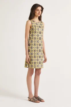 New Maliparmi VESTIDO CALEIDO FLOWER Gris