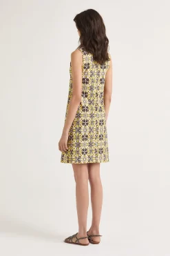 New Maliparmi VESTIDO CALEIDO FLOWER Gris