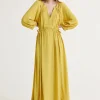 New Maliparmi VESTIDO FLUID CREPE Amarillo