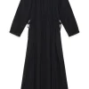 Hot Maliparmi VESTIDO FLUID CREPE Negro