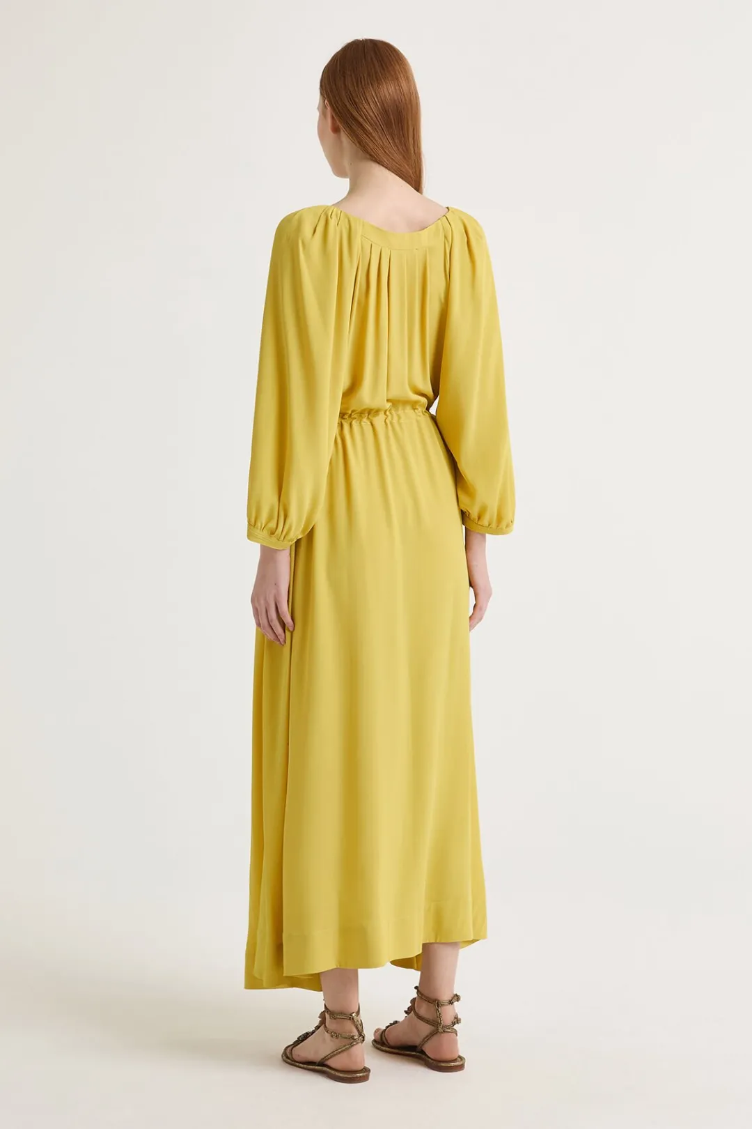 New Maliparmi VESTIDO FLUID CREPE Amarillo