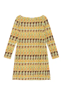 Online Maliparmi VESTIDO GEOMETRIC MIMOSA Amarillo