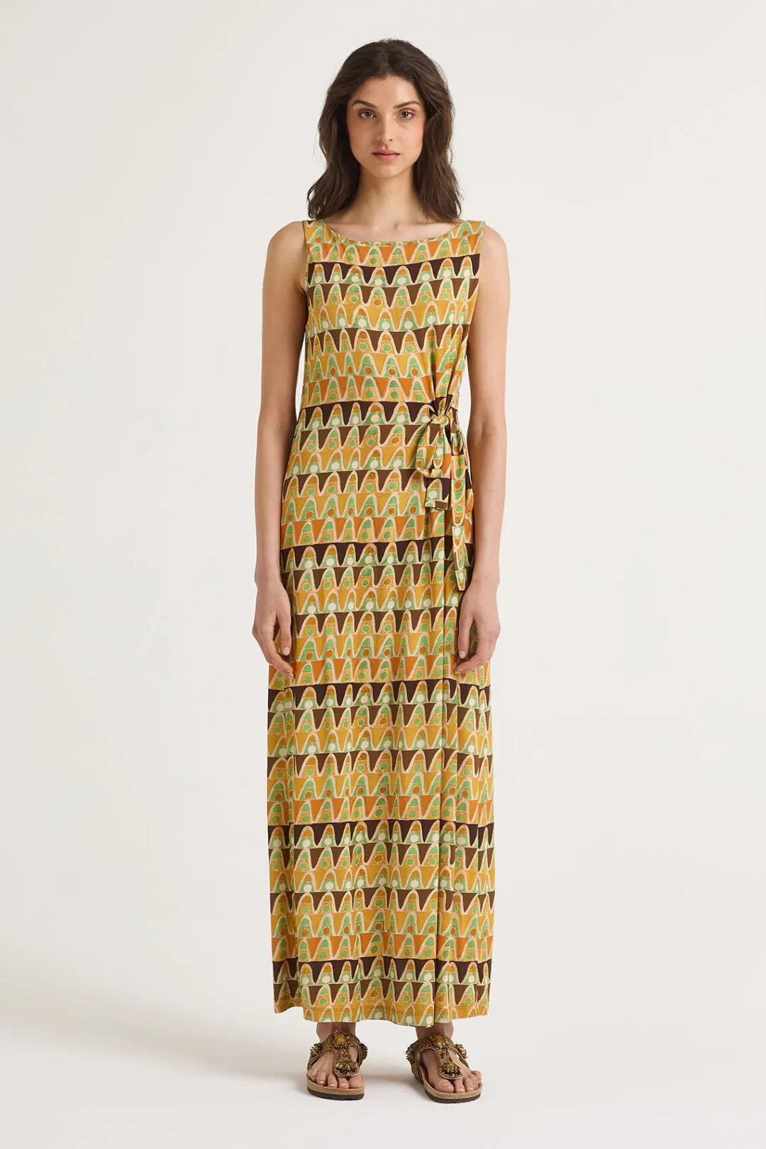 Sale Maliparmi VESTIDO GEOMETRIC MIMOSA Amarillo