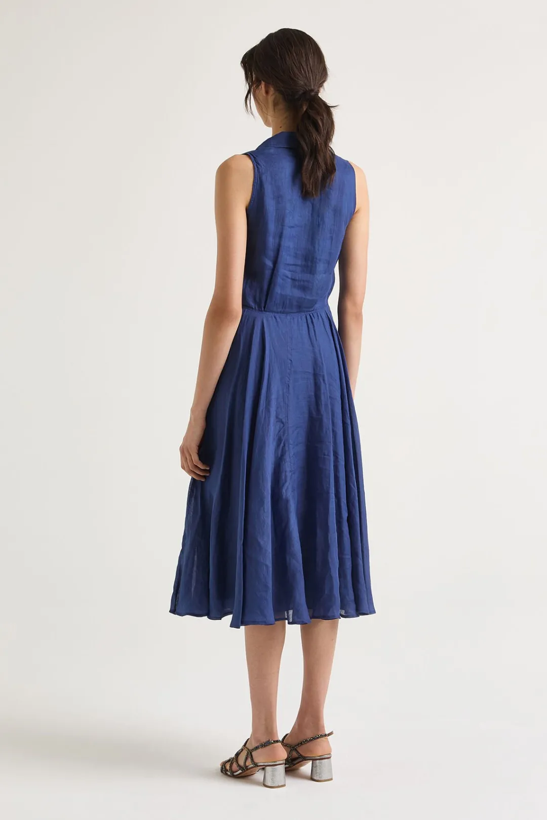 Clearance Maliparmi VESTIDO LIGHT RAMIÉ Azul ultramar