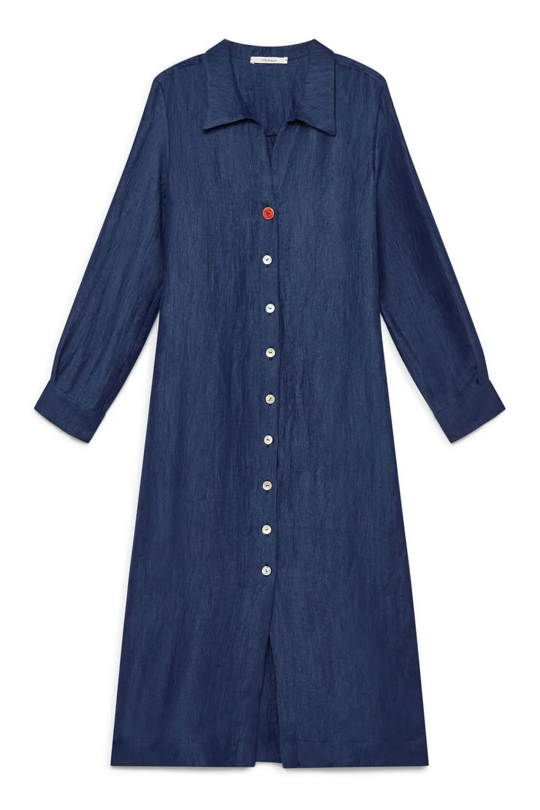 Fashion Maliparmi VESTIDO LINEN JACQUARD Azul ultramar