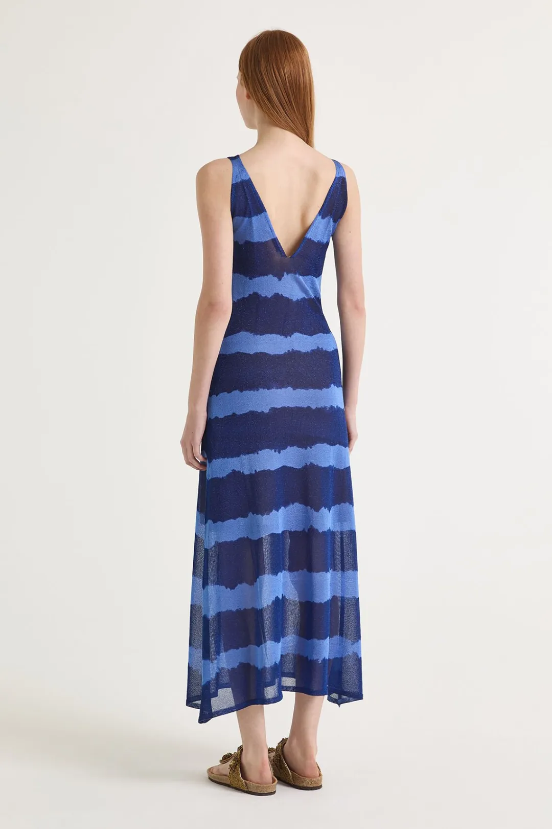 Sale Maliparmi VESTIDO LUREX PRINT Azul claro