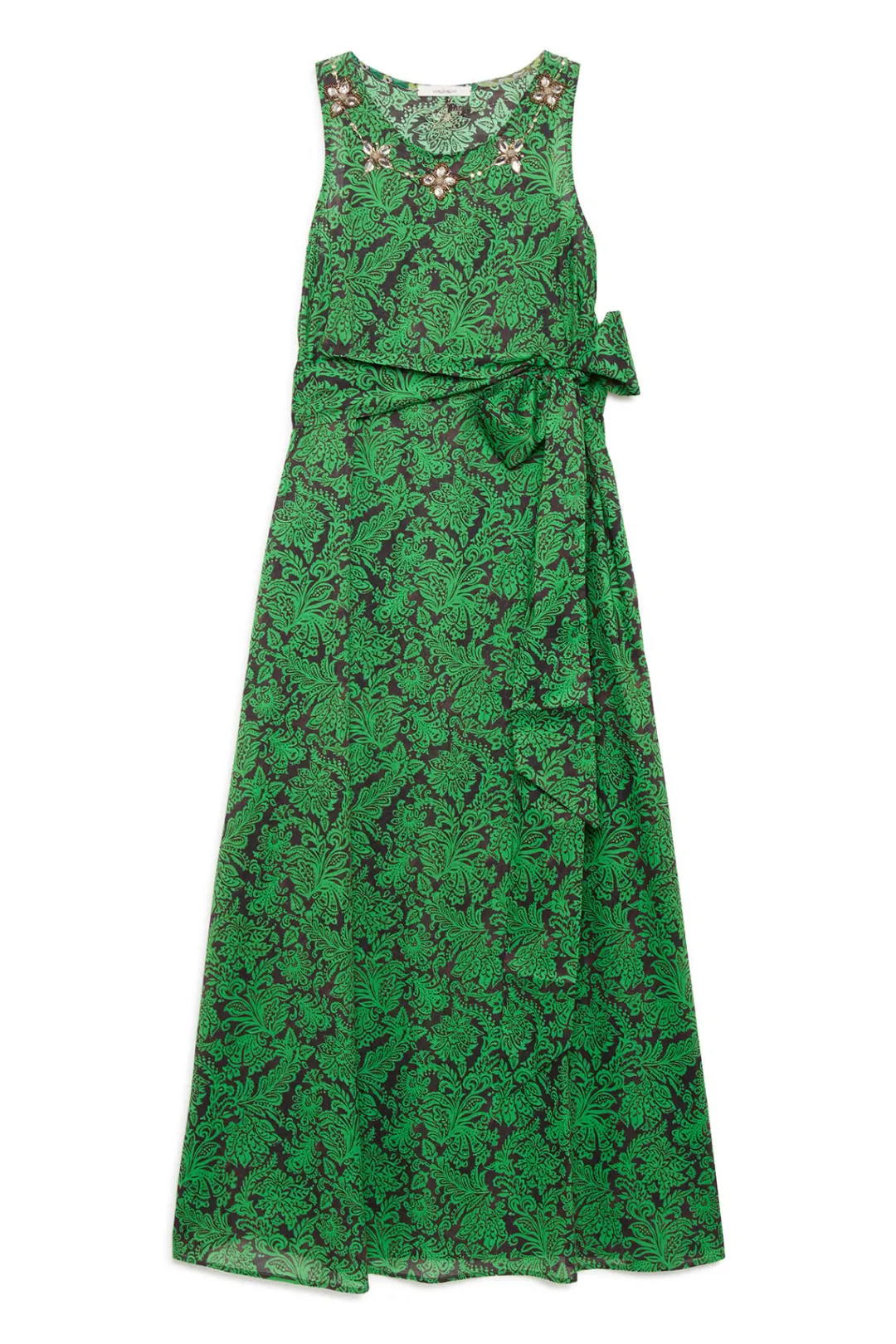 Online Maliparmi VESTIDO MAGICAL FLOWER Marrón