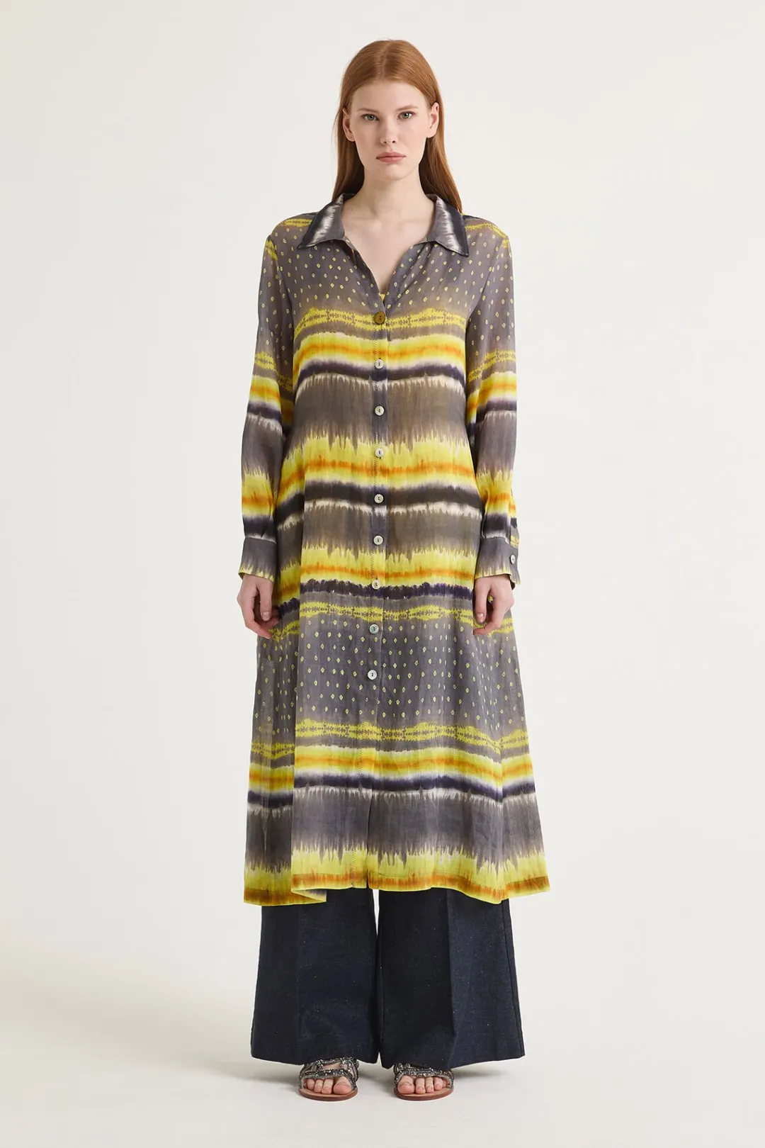 Discount Maliparmi VESTIDO MALI TYE DYE Amarillo