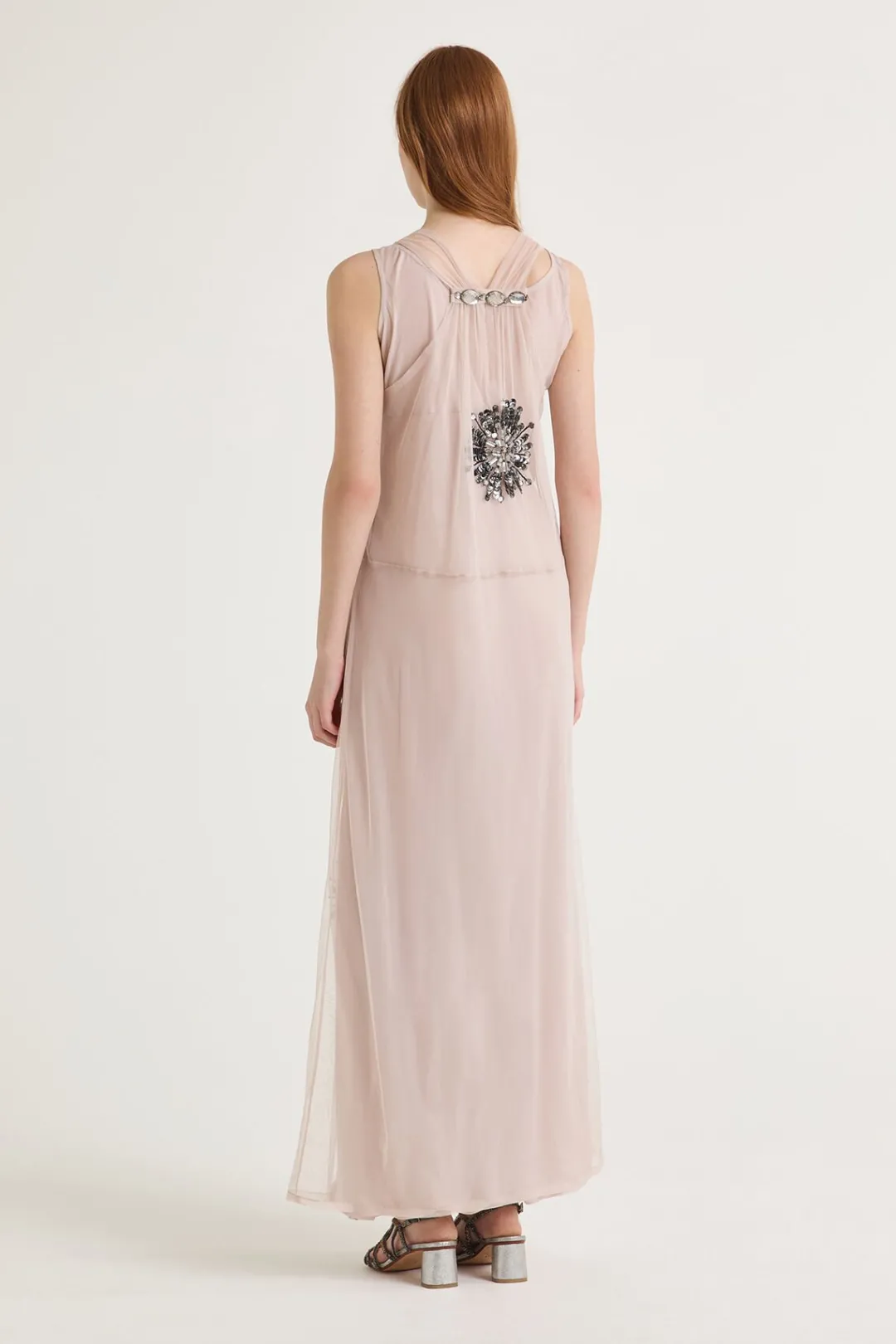 Fashion Maliparmi VESTIDO PRECIOUS FLOWERS Tapioca