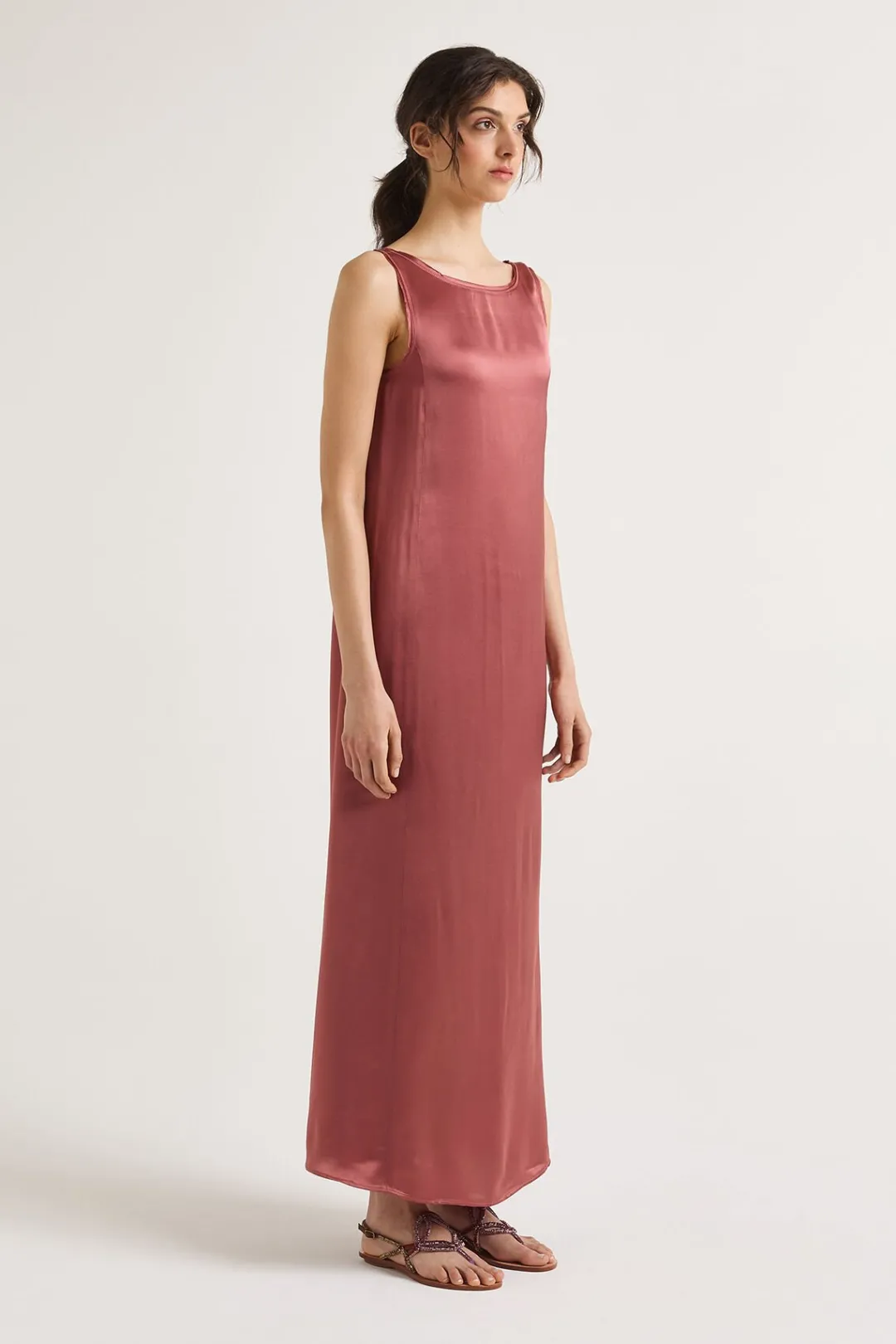 Clearance Maliparmi VESTIDO SHINY CADY Rojo Cedro