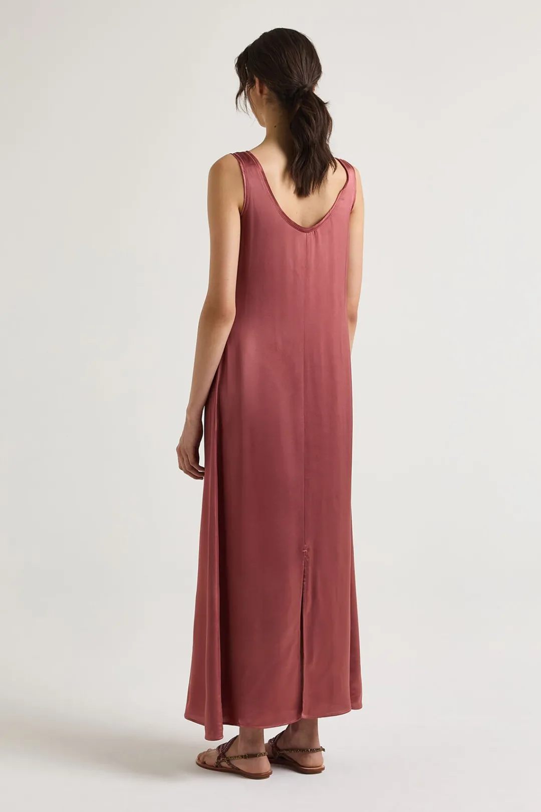 Clearance Maliparmi VESTIDO SHINY CADY Rojo Cedro