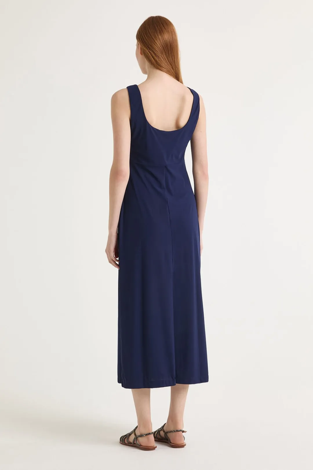 Discount Maliparmi VESTIDO SOFT JERSEY Azul noche
